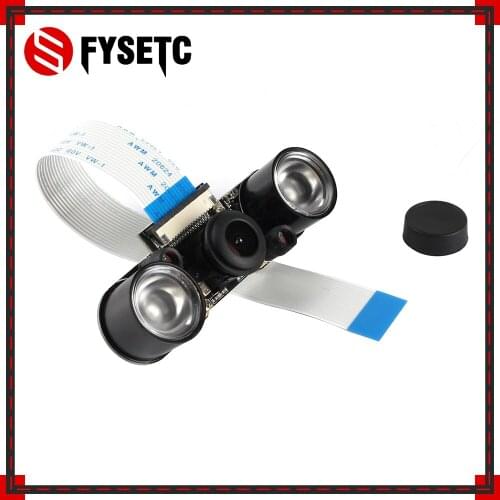 Raspberry Pi 3 Night Vision Fisheye Camera 5MP OV5647 130 Degree Focal Adjustable Camera For Raspberry Pi 3 Model B Plus