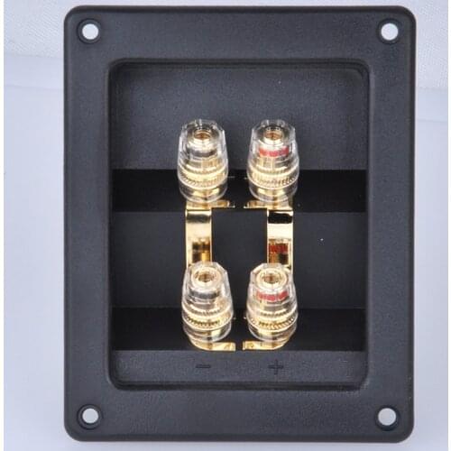 2 pcs Four speakers ABS junction box copper terminal audio accessories DIY fever thickening