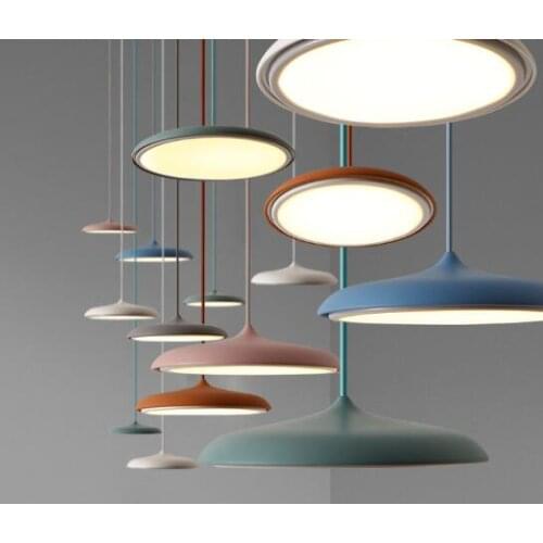 Scandinavian Art Restaurant pendant Lamp Modern Simple Design Danish Bar Creative Makarion Flyer Pendant Light XUYIMING