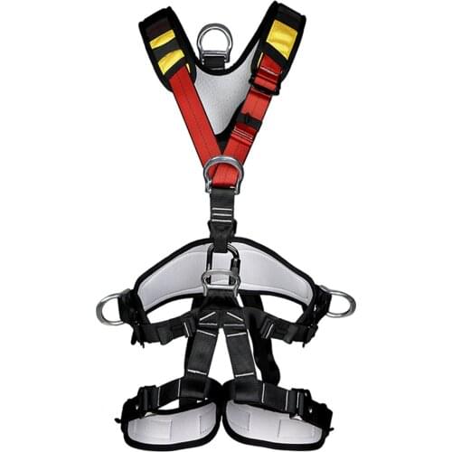 Rock Climbing Full Body Safety Belt Aerial Work Harness Anti Falls Removable Altitude Protection Equipment Mountaineering Tool