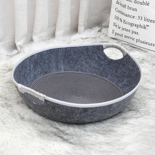 All Season Pet Mat Cat Beds House Felt Cloth Dog Sleeping Basket Bag Comfortable Breathable Kitten Puppy Nest for Cats Dogs Bed