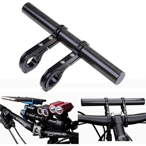 High Quality Lightweight Carbon Fiber Handlebar Extender Lamp Holder Mount with Aluminum Alloy Bracket