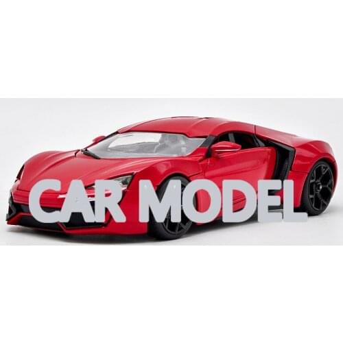 1:18 scale Alloy Toy Vehicles JADA Lykan Sport Car Model Of Childrens Toy Cars Original Authorized Authentic Kids Toys