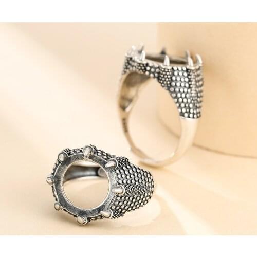 14*14mm 925 STERLING SILVER Semi Mount Bases Blanks base blank Pad rings ring Setting set diy jewelry A5619