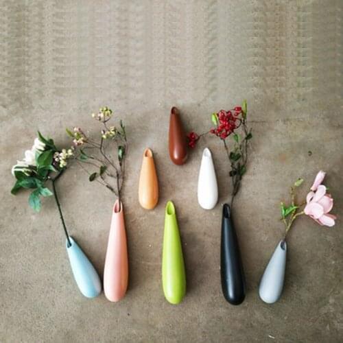 Ceramic Home wall decoration restaurant hanging flower pot hanging vase wall floral creative hanging plant bar