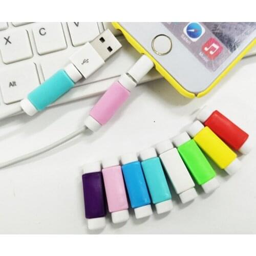 200pcs/lot USB Charger Data Cable Protector cable saver for iphone 5 5s 6 6s 7 cord protector cable winder