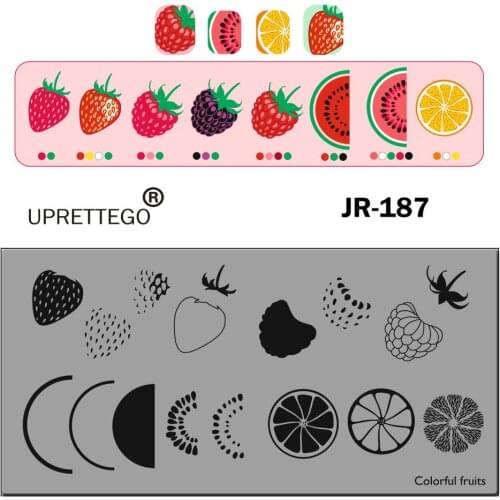 2019 Stainless Steel Stamping Plate Template Russian Phrase Fruit Sea Marine Fish Halloween Vintage Pattern Nail Tool JR181-190