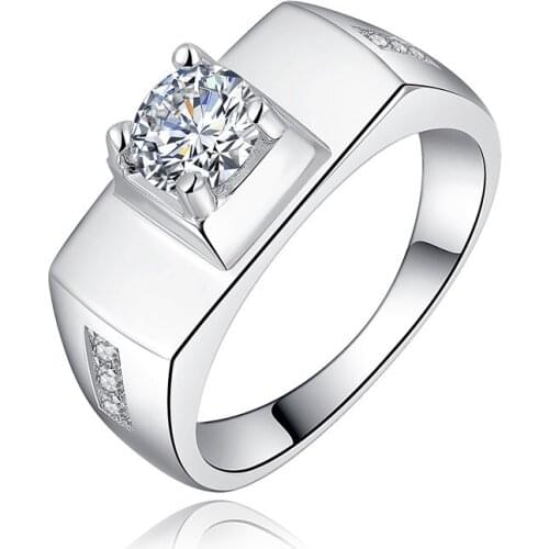 GINSTONELATE Silver Rings For Men