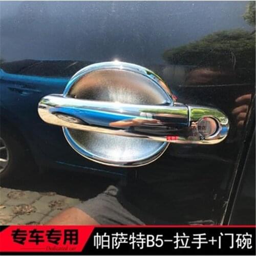 ABS Chrome car Door handle Protective covering Cover Trim Door Handle Bowl for Volkswagen Passat B5 2002-2010