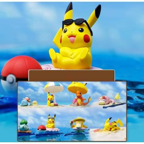 Tomy Pokemon Blind Box Leisure Holiday Series Pikachu Toys Trendy Hand-made Decorations
