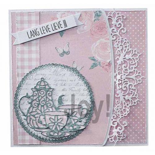 JMCRAFT 2021 New Flower Lace Lace Greeting Card Metal Cutting Dies DIY Scrapbook Handmade Paper Craft Metal Steel Template Dies