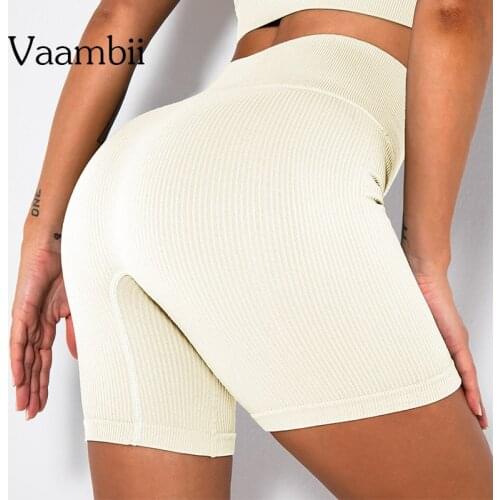 Short Tights Woman High Waist Leggings Seamless Shorts For Women Push Up Ribbed Shorts Sports Pants Womens Fitness Clothing