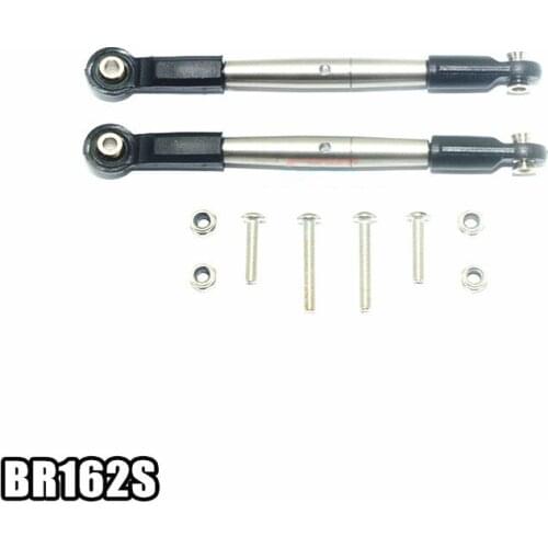 LOSI 1/10 BAJA RE Stainless Steel Front Steering Rod with Nylon Rubber Wave Foot Metal Wave BR162S
