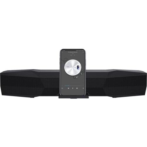 Marsea 2*5W TWS Speaker Wired and Wireless Speaker with FM-Radio Bluetooth-compatible 3D Surround SoundBar for Home theatre