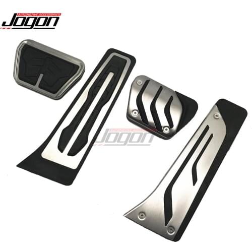 2pcs Gas Fuel Brake Foot Pedal Pad Plate Cover Trim AT For BMW X3 X4 X5 X6 / X5 M / X6 M F25 F26 F15 F85 F16 F86 Car Accessories