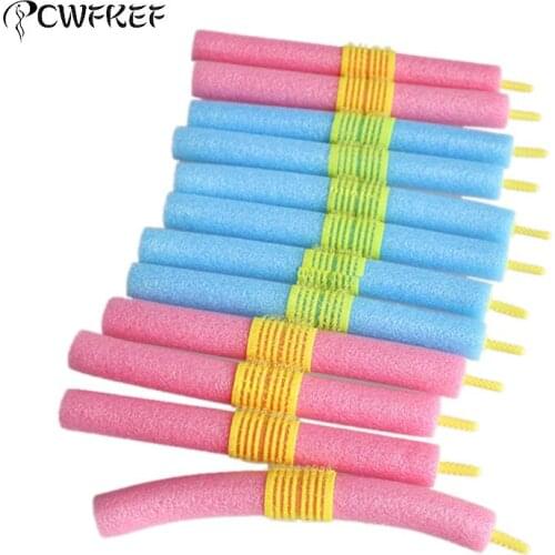 New 5/12PCS Soft Hair Curler Roller Curl Hair Bendy Rollers DIY Magic Hair Curlers Tool Styling Rollers Sponge Hair Curling