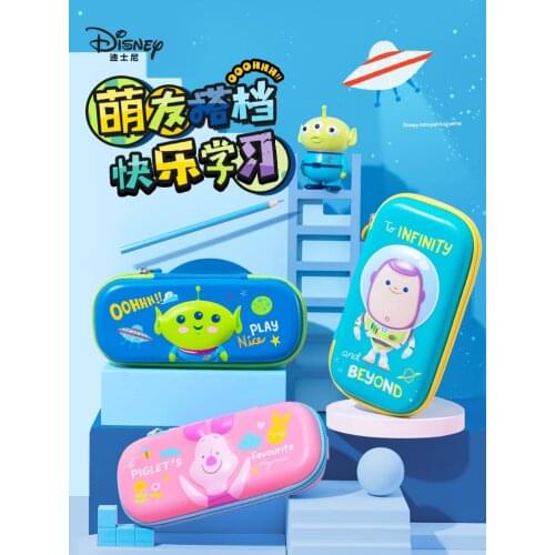 Authentic Disney Pencil Case Primary School Boys Girls Stationery Bag Toy Story Cute Pencil Case Pink Bag Children Bag