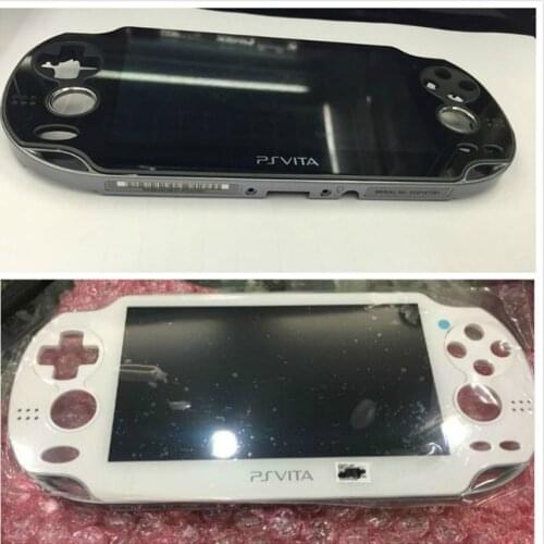 30pcs Original new for ps vita psvita 1000 black lcd display with touch screen digital assembled with frame Black White
