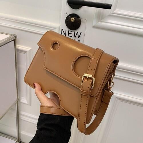 Simple Style Small PU Leather Crossbody Bags For Women 2021 Elegant Baguette Bag Shoulder Handbags Female Travel Handbag