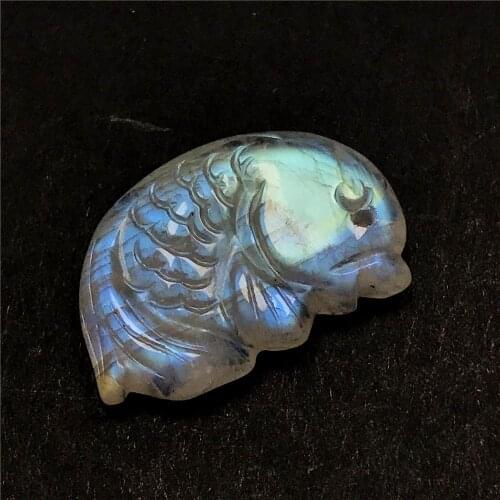 Top Natural Yellow Light Moonstone Fish Carved Pendant For Women Lady Man Crystal 18x12x5mm Beads Gemstone Fashion Jewelry AAAAA