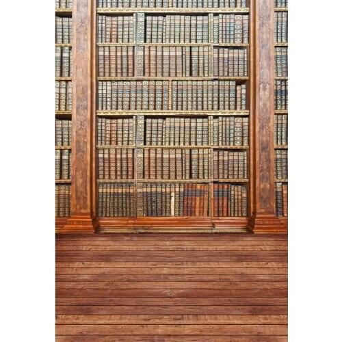 Vinyl Photography Background Computed Printed School Indoor Bookshelf Backgrounds for Photo Studio F-2699