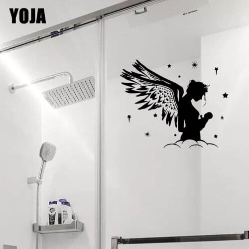 YOJA 24x29.1CM Home Bedroom Kitchen Angel Mother Wall Stickers Decorated Bathroom Decals G2-0450