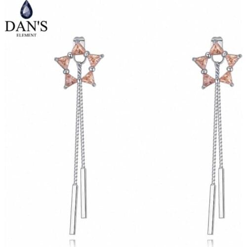 DANS ELEMENT 3 Colors Real Big Brand AAA Zirconia Micro Inlays Beetle Stud Earrings for Women Insect 131828