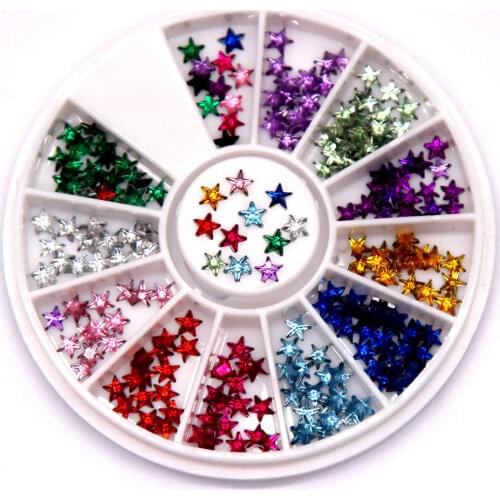 1 Box Silver Colorful Glitter Rhinestones Crystal Ab Non Fix Flatback Strass Sewing Fabric Garment Rhinestone Nail Art Stone