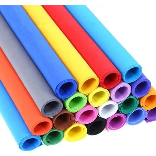 10pcs 50*50cm 0.8-1mm Handmade Scrapbooking Craft Scrapbook Wrapping EVA Sponge Foam Paper for Flower Background DIY Party Decor