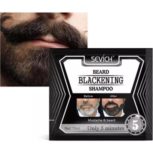 5pcs Beard Shampoo Black Beard Shampoo Beard Coloring Liquid Beard For Men Beard Care