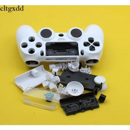 Cltgxdd White Gamepad Controller Housing Shell W/Buttons Kit for PS4 Handle Cover Case In stock