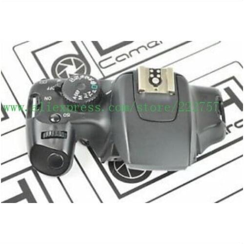 For Canon 1000D Rebel XS Kiss F Top cover group With Mode dial Power switch button Shutter button cable Used Repair Parts