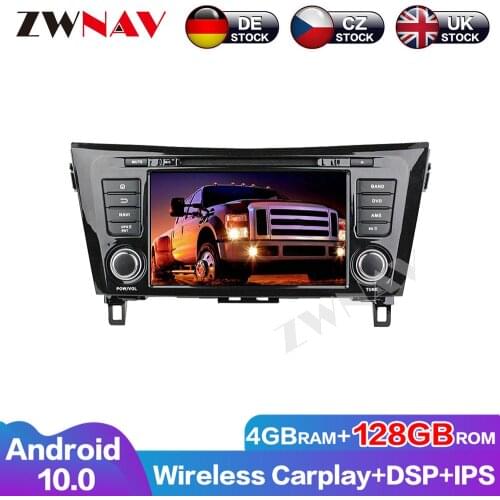 DSP Audio 128G Android10 Touch Screen Car DVD Player Stereo Multimedia Auto Radio For Nissan X-Trail GPS Head Unit