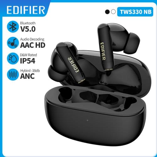 EDIFIER TWS330NB Hybrid ANC TWS Wireless Bluetooth Earphone bluetooth 5.0 AAC HD quick charge AI Phone Call Noise Cancellation