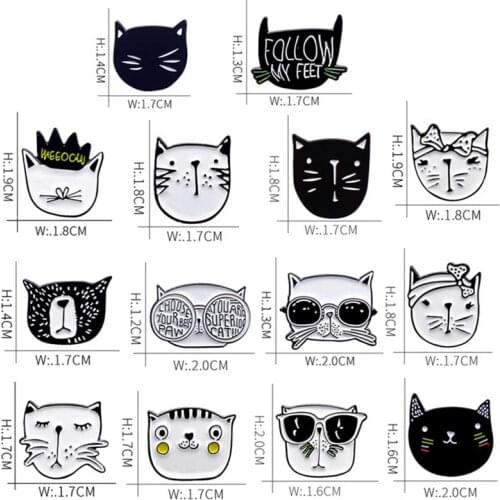 Cats Club Enamel Pin Cat Planet Moon Cafe Paw Badge Custom Kitten Brooches Lapel Pin Jeans Shirt Bag Cute Animal Jewelry Gift