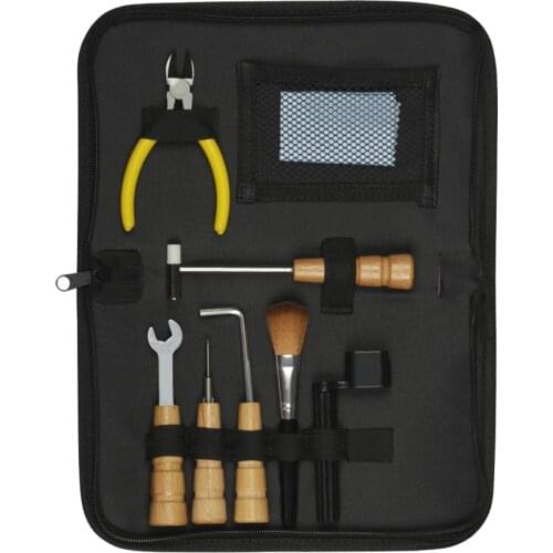 Guitar Repair Maintenance Tools Wrench String Winder Wipe Cloth Luthier Tool