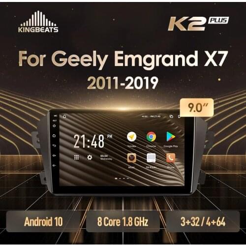 KingBeats Android 10 Octa-Core head unit HU 4G in Dash Car Radio Multimedia Video Player Navigation GPS For Geely Emgrand X7 1 GX7 EX7 2011 - 2019 no dvd 2 din Double Din Android Car Stereo 2din
