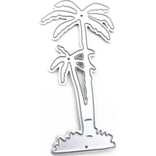 Coconut Tree Frame Metal Cutting Dies Stencils for DIY Scrapbooking DIY Paper Cards Photo Album Decorative 2020 New Dies