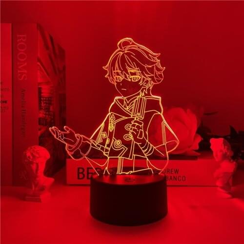 Genshin Impact Chongyun Night Light 3DGame character model surrounding childrens bedroom decoration night sleep bedside lamp