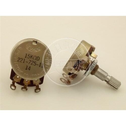 Original new 100% 221-725-11 24 single potentiometer D15K handle 25MM plum blossom axis (SWITCH)