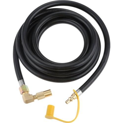 Propane Elbow Adapter Fitting with Extension Hose 12Ft RV Quick-Connect Kit fit for Blackstone 17"/22" Griddle