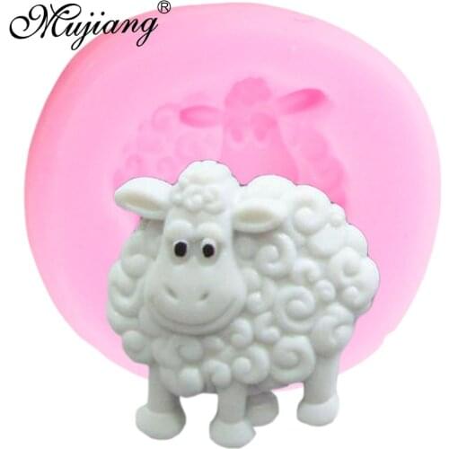 Sheep Silicone Mold 3D Animals Candy Chocolate Fondant Molds DIY Baby Birthday Cake Decorating Tools Cupcake Cookie Baking Mould