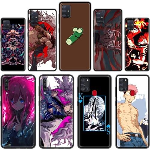 Silicone Cover for Samsung Galaxy A32 A52 A72 4G A12 A21S A51 A71 5G A21 EU A31 A41 Luxury Phone Case Shell Given Anime