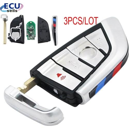 3PCS/LOT Smart Remote Key Keyless Entry 433MHZ for BMW F CAS4 5,7 Series Uncut insert key
