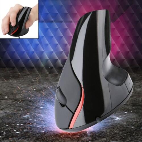 Vertical Optical USB Mouse Ergonomic Design Wrist Healing For Computer PC Laptop