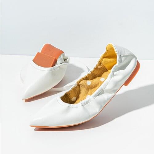 Quicheshoes 2021 NEW Retro Glove Shoes Versatile Women Flat Chaussure Femme Zapatillas Mujer Soft Light Comfortable Ballet Flats