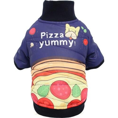 Winter Warm Dog Clothes with Fur Collar Cat Dog Jacket Autumn Suit Coat for Small Large Dog Clothing S-XXL Puppy Bulldog