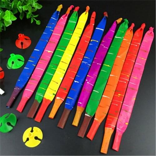 10PCS Rocket Long Balloons Inflatable Flying Air Balls Toys Children Birthday Party Decoration Latex Balloons Classic Toys