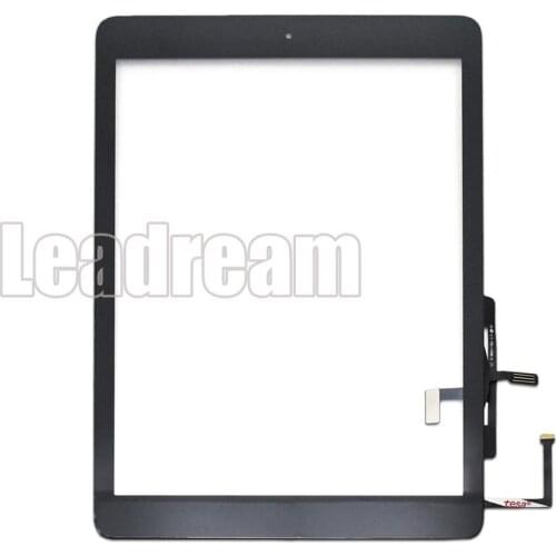 10pcs DHL Touch Screen Digitizer for iPad Air 1 Home Button Camera holder Adhesive A1474 A1475 A1476