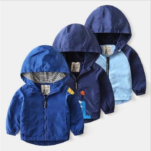 2021 New Spring Autumn Toddler Kids Clothing For Boys Jackets Childrens Clothing Hooded Coat For Boys Coat Kids Outwear Tops